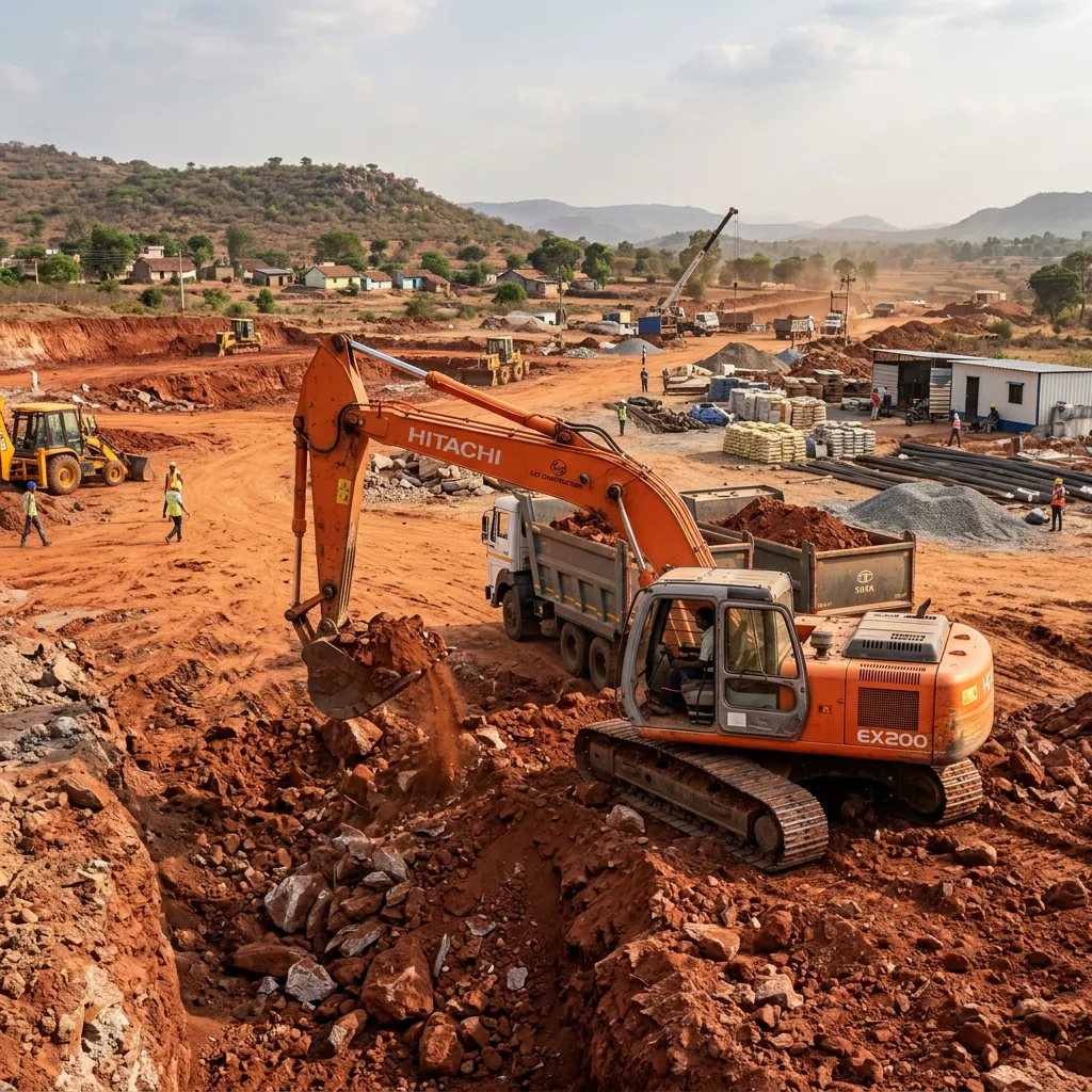 Basement Excavation for Commercial Buildings in Coimbatore - Sri Vari Constructions