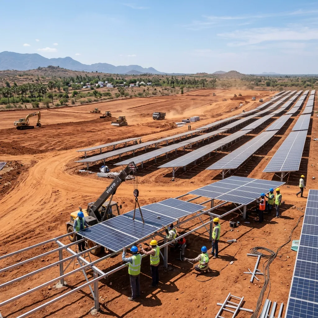 Civil Works for Solar Parks in Udumalpet - Sri Vari Constructions